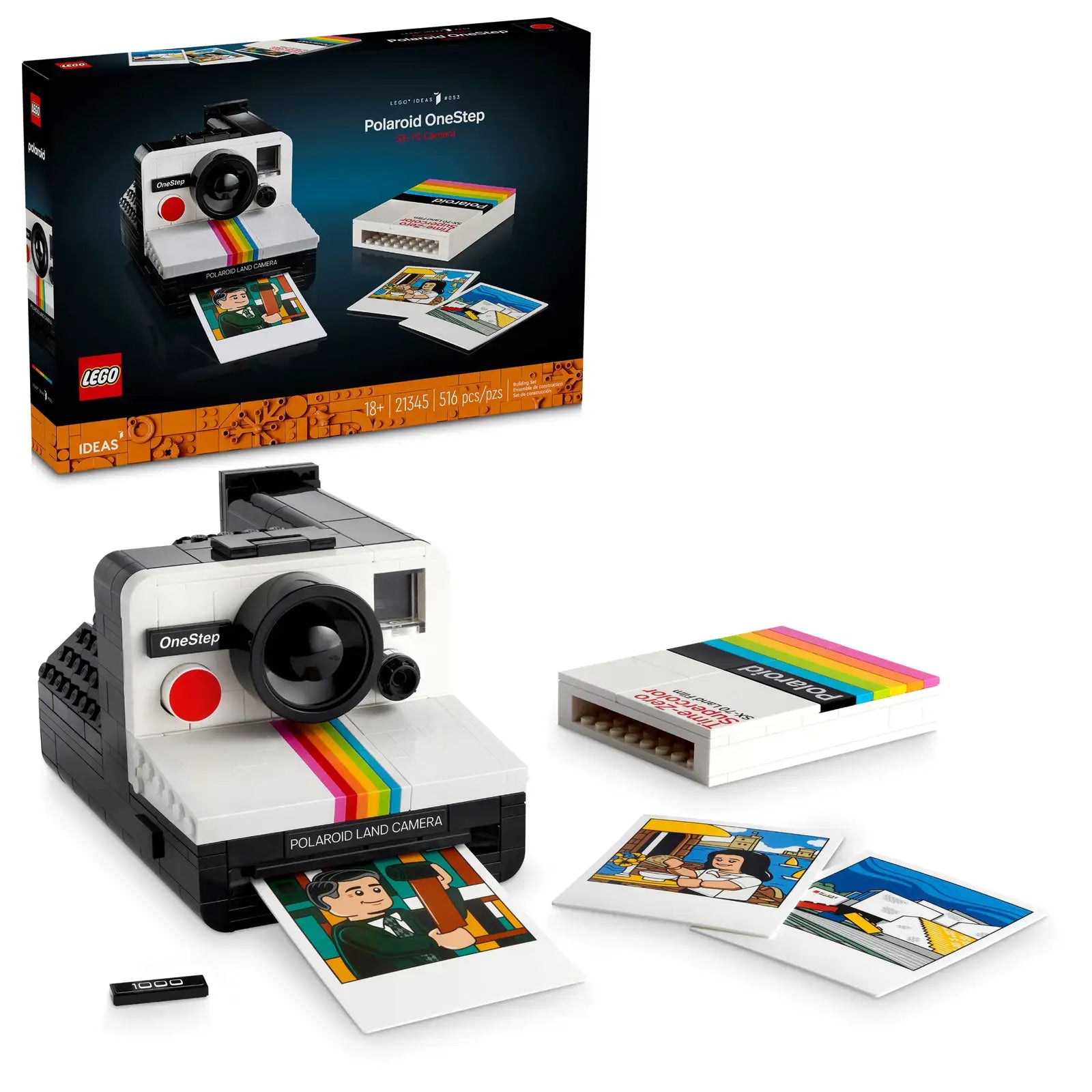 Intricate and intricate LEGO designsLEGO® Ideas Polaroid OneStep SX-70 Camera 21345