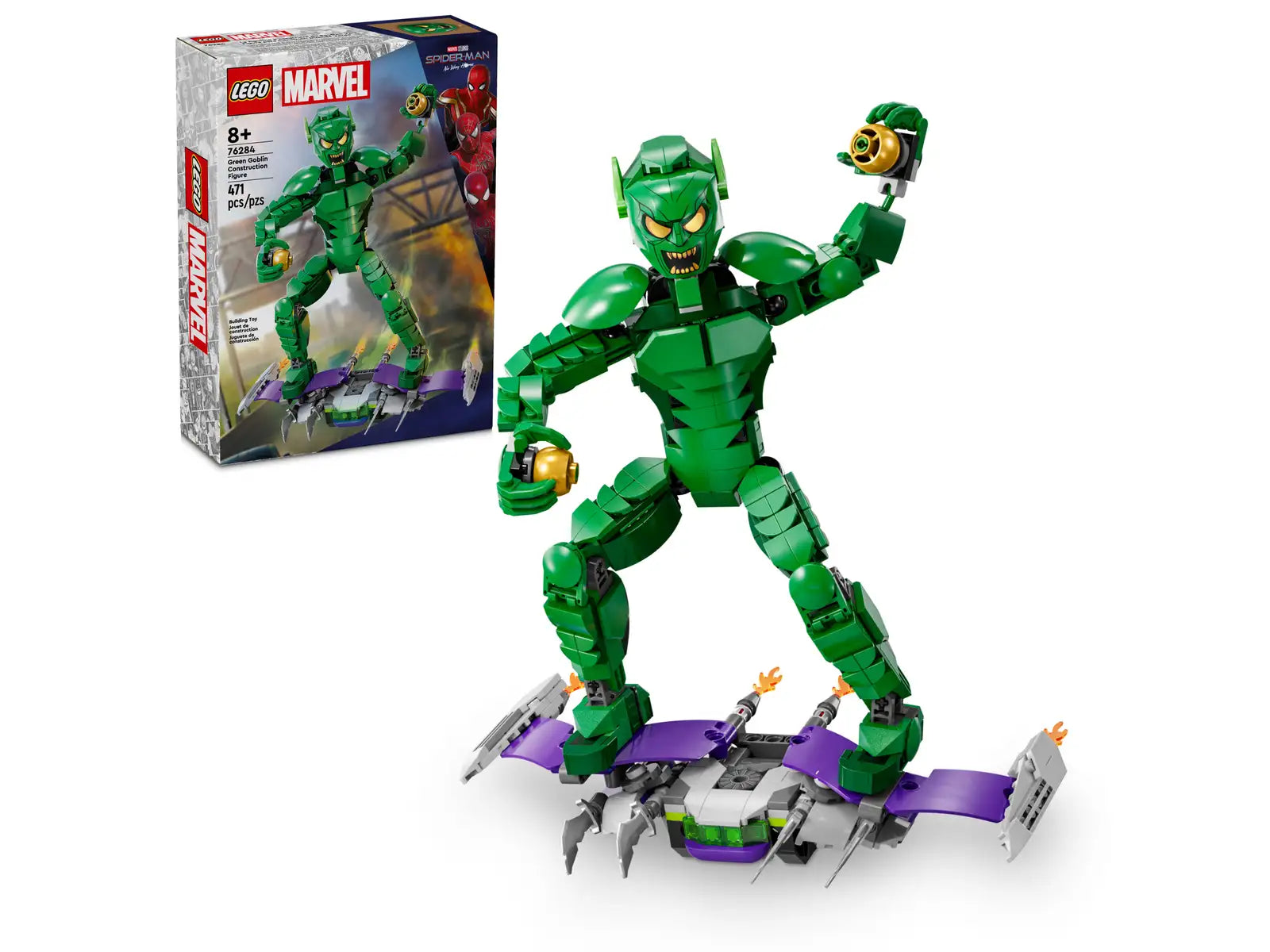 Non-toxic and safe LEGO toysLEGO® Marvel Green Goblin Construction Figure 76284