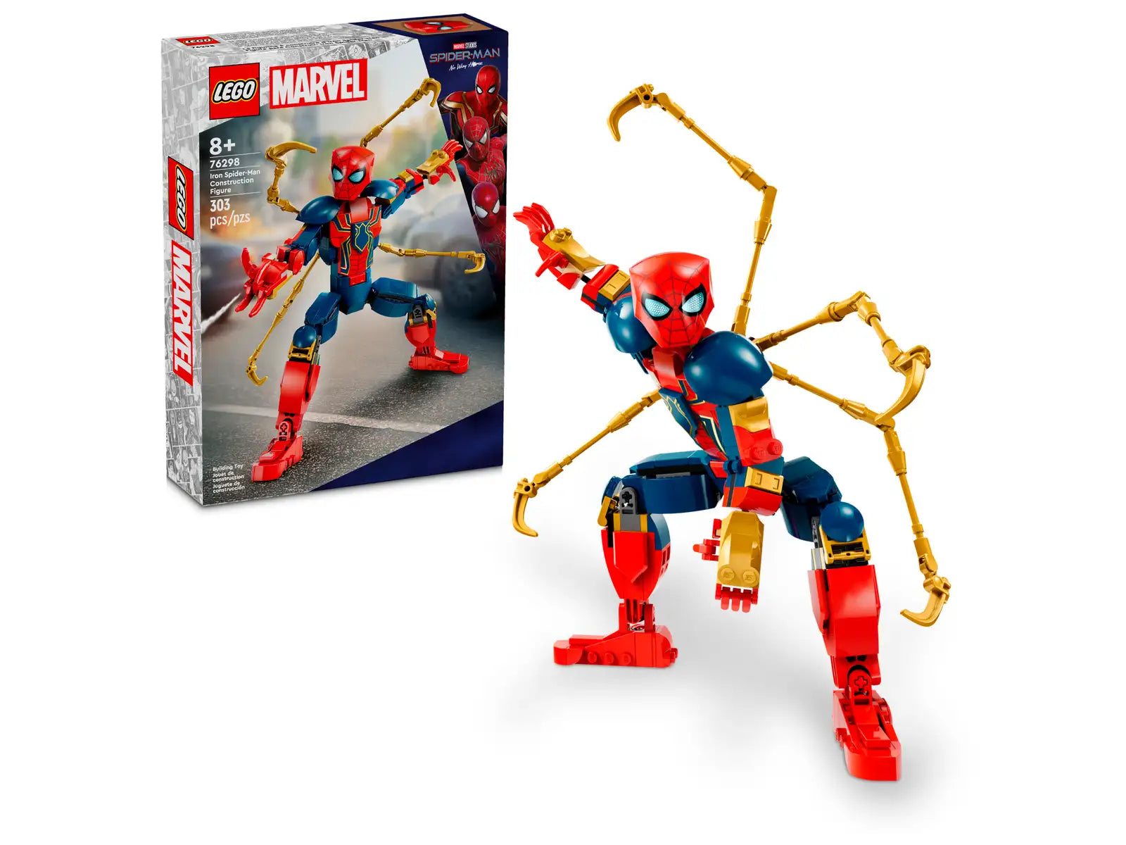 Environmentally friendly LEGO materialsLEGO® Marvel Iron Spider-Man Construction Figure 76298 Environmentally friendly LEGO materialsLEGO® Marvel Iron Spider-Man Construction Figure 76298