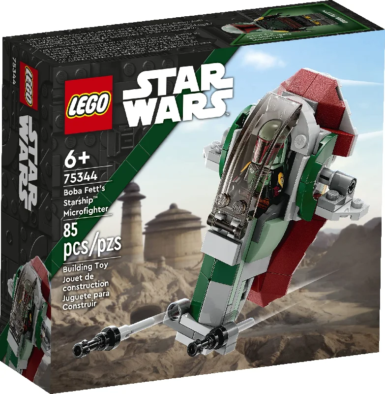 Intricately designed LEGOLEGO® Star Wars™ Boba Fett's Starship™ Microfighter 75344