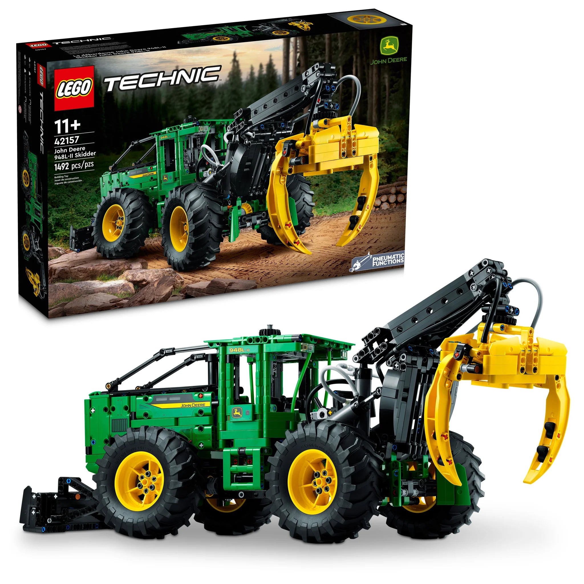 Highly adaptable LEGO creations42157 John Deere 948L-II Skidder LEGO