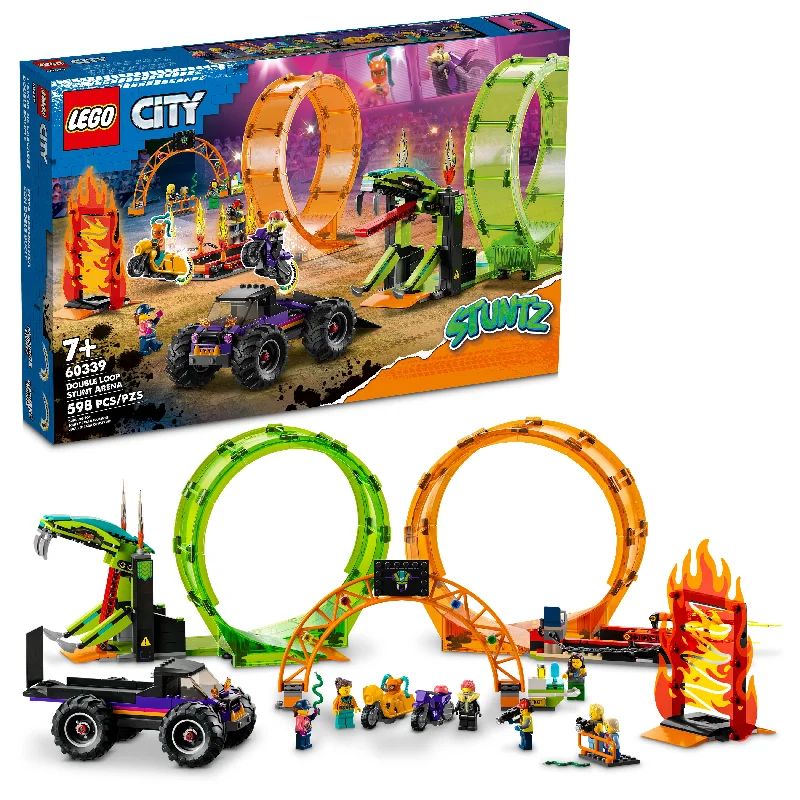 Iconic and recognizable LEGO characters60339 Double Loop Stunt Arena LEGO