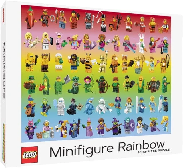 Offering endless possibilities LEGOLEGO Minifigure Rainbow 1000-Piece Puzzle