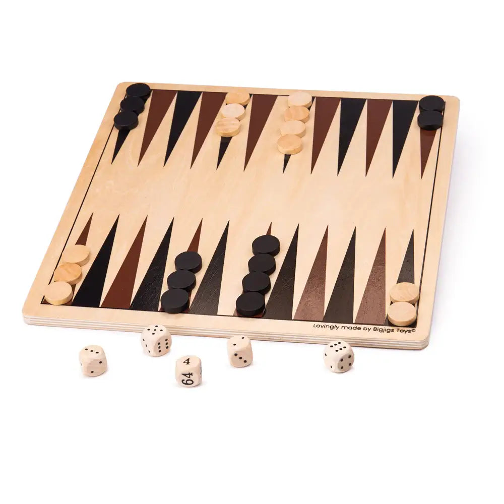 eco-friendly and safe wooden toys                   Backgammon