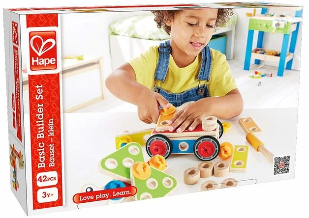 detailed wooden toys                 Basic Builder Set Hape