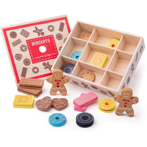skillfully made wooden toys               Biscuit Box - BigJigs