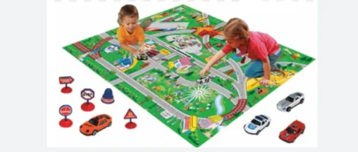 imaginative wooden toys                  Car playmat