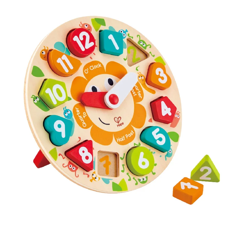 timeless wooden toys                   Chunky Clock Puzzle Hape