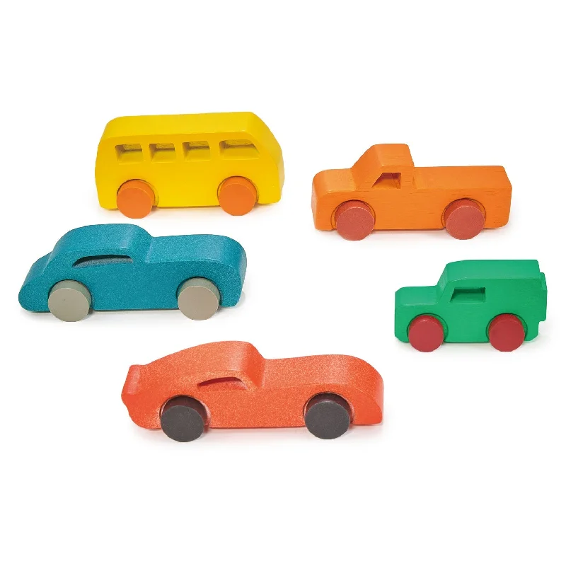 beautifully detailed wooden toys                  Colourful Car Assortment