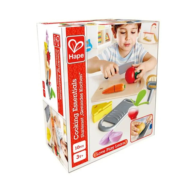 safe and child-appropriate wooden toys for different stages of development                   Cooking Essentials Hape