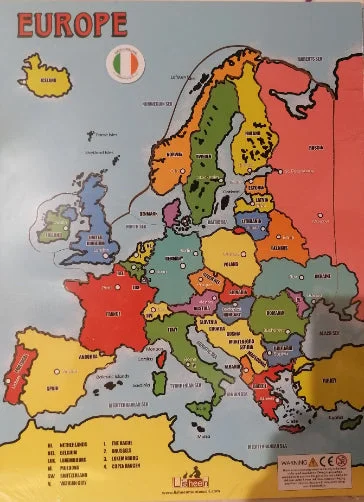 sustainably sourced wooden toys                   Countries Of Europe Map Jigsaw