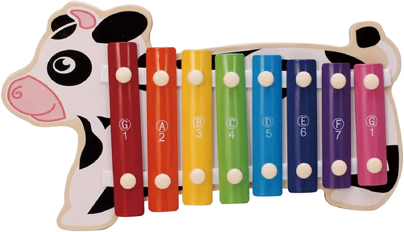 eco-conscious wooden toys that promote sustainability                   Cow hand Xylophone