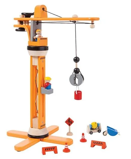 handcrafted wooden toys                  Crane Set- Plan Set
