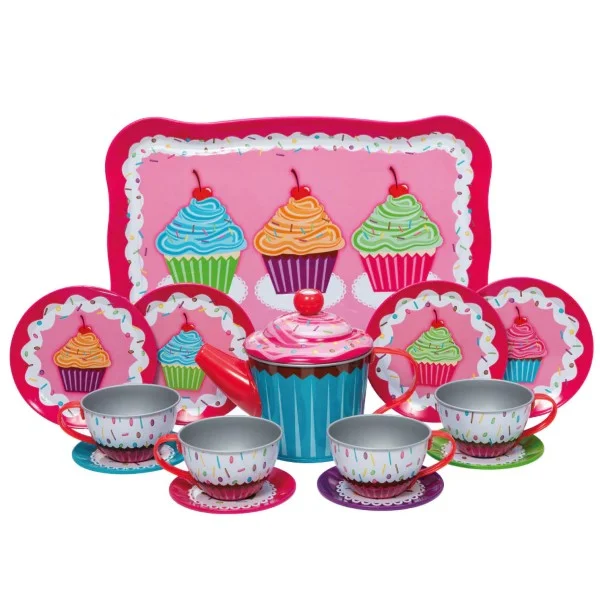 enchanting wooden toys that spark imagination                   Cupcake Tin Tea Set
