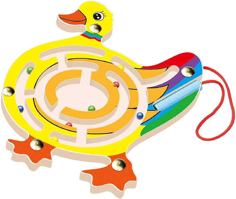 delightful wooden toys for children                   Duck small pen