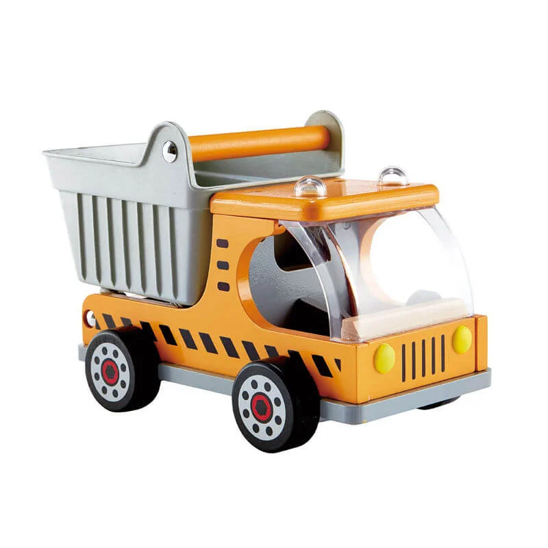 safe and non-toxic wooden toys that parents can trust                   Dumper Truck Hape