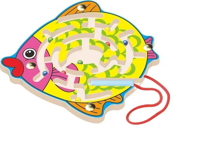 beautiful and detailed wooden toys that inspire creativity                   Fish Small Pen Labyrinth