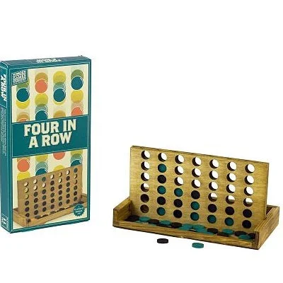delightful wooden toys for children                   Four In A Row - Handcrafted Wooden Game