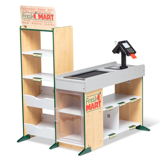 engaging and educational wooden toys                  Fresh Mart Grocery Store