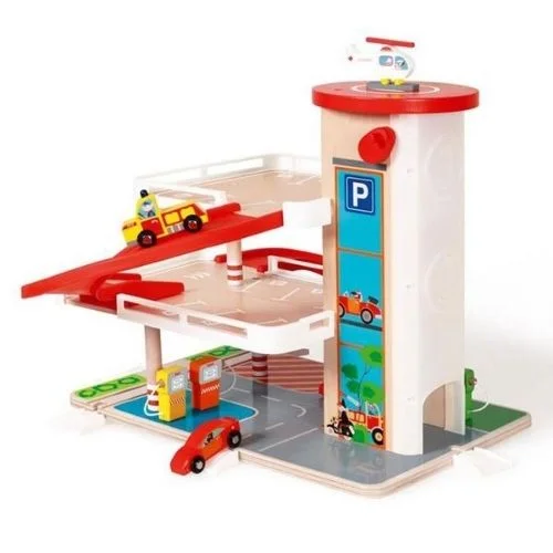 robust and child-safe wooden toys for all ages                   Garage With Elevator