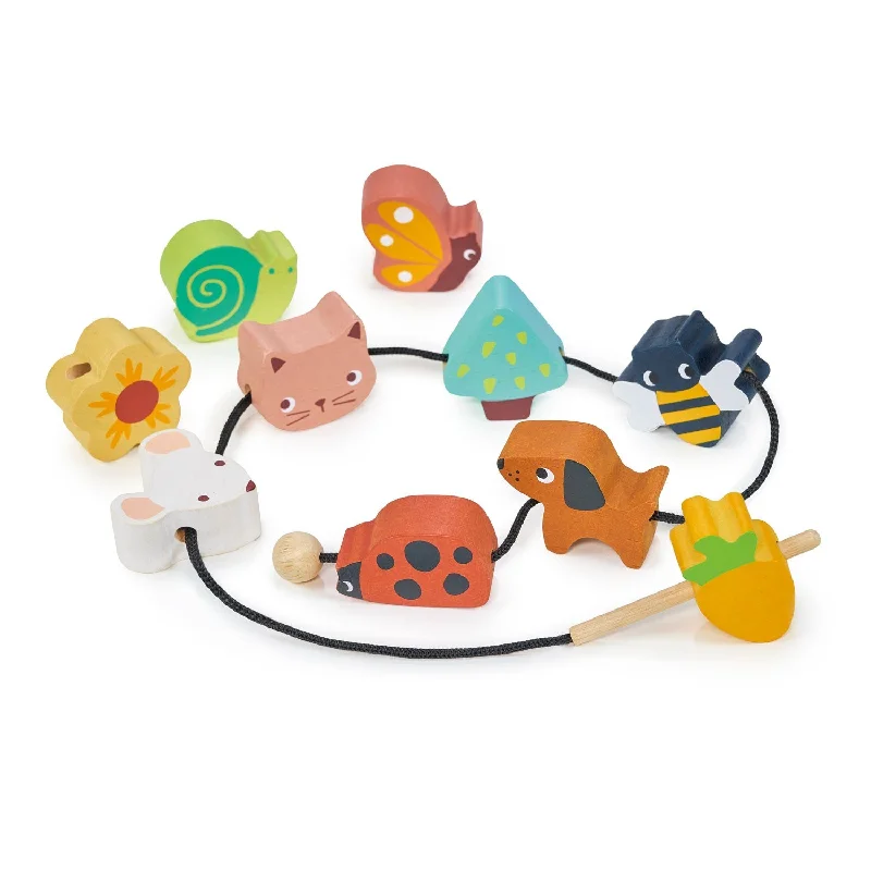 timeless classic wooden toys                   Garden Threading Beads