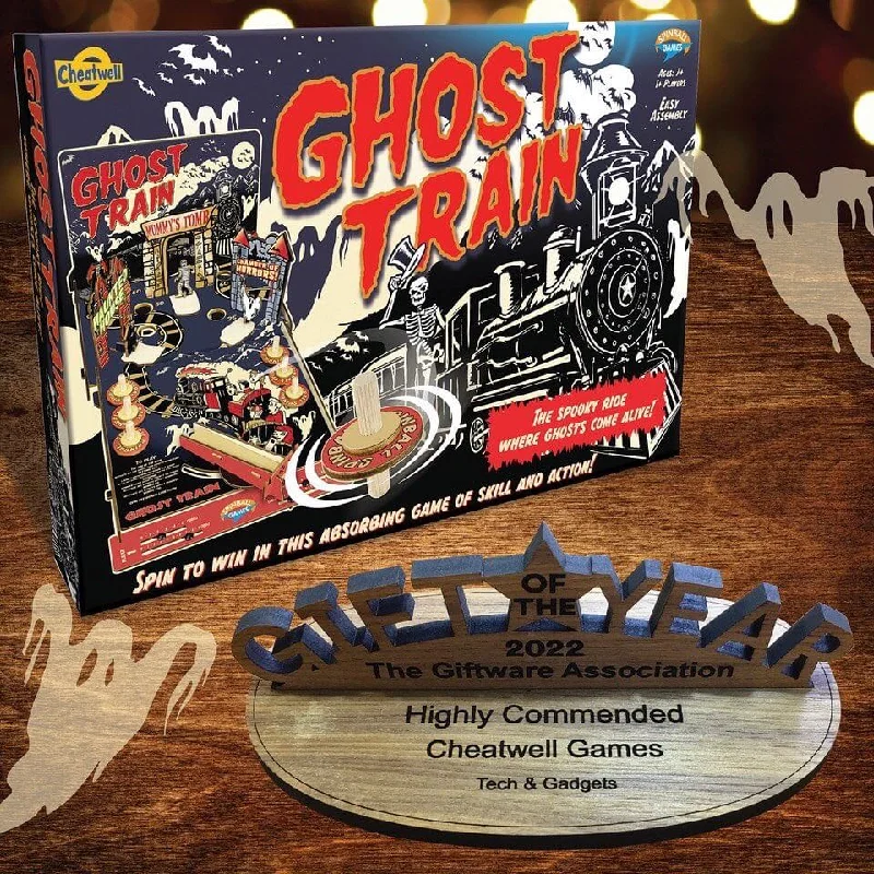 play-value packed wooden toys                   Ghost Train Spinball