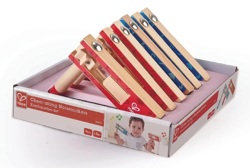 traditional wooden toys                   Hape cheer-along noisemaker