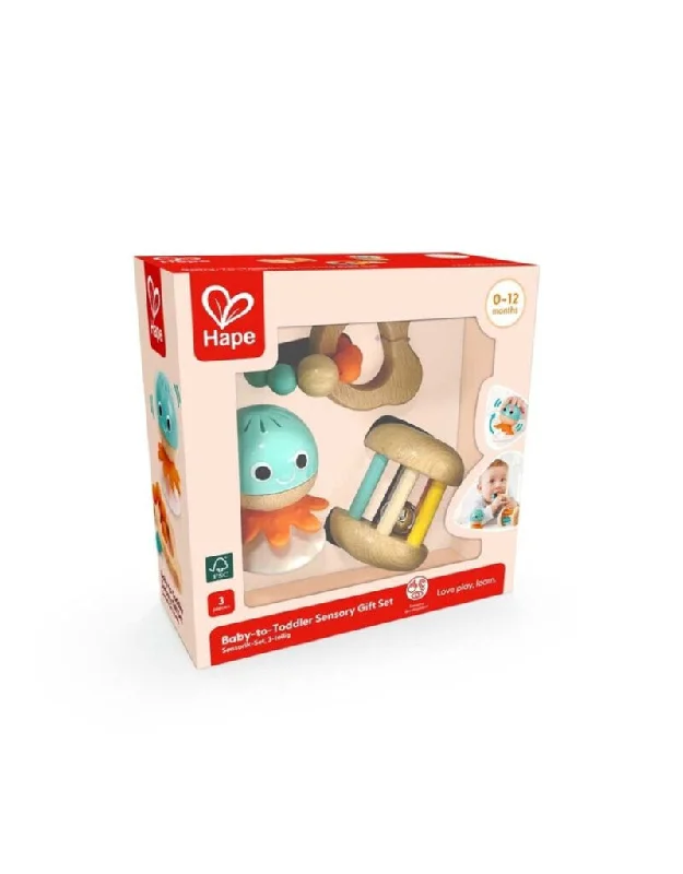 safe wooden toys for babies              Hape Baby To Toddler Sensory Gift Set