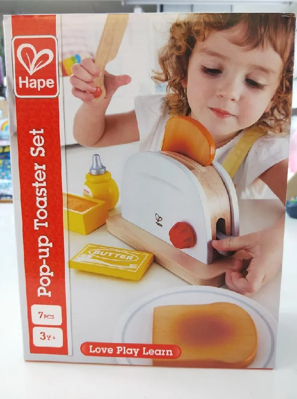 robust and child-safe wooden toys for all ages                   Pop Up Toaster Hape