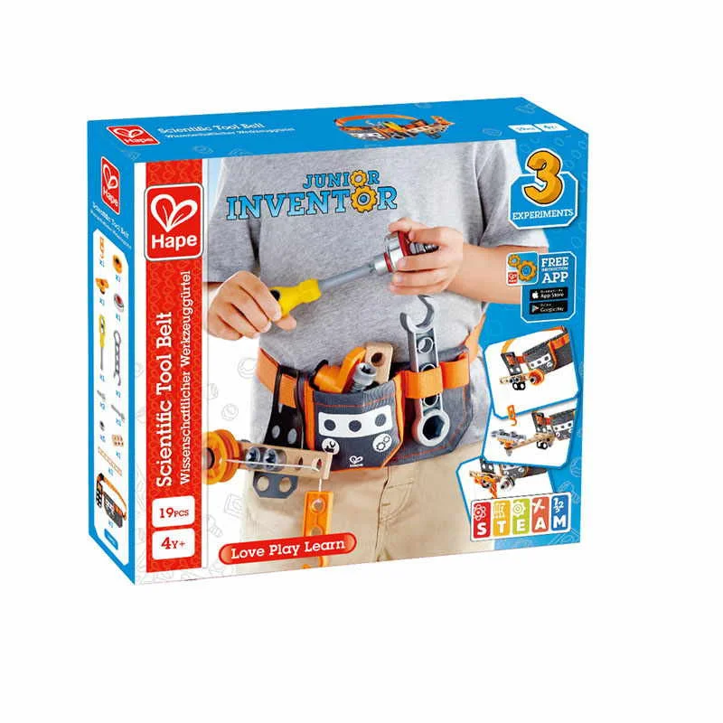 beautiful and detailed wooden toys that inspire creativity                   Hape Scientific Tool Belt