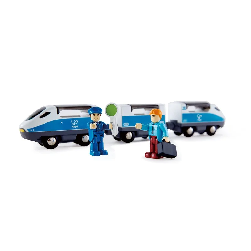 robust and durable wooden toys that are built to last                   Intercity Train Blue Hape