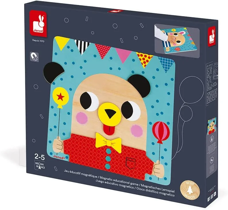 handcrafted wooden toys                  Janod - Magnetic Educational Game