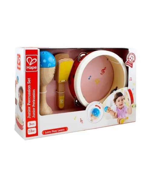enchanted wooden toys                   Junior Percussion Set Hape