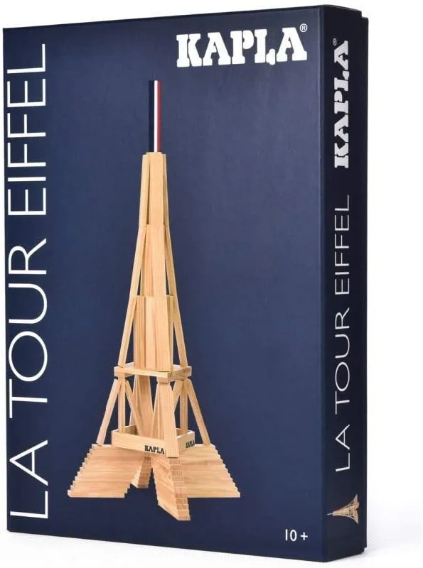 beautifully detailed wooden toys                  Kapla Wood Plate Eiffel Tower Box (105 Pieces)
