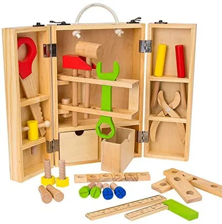 safe wooden toys for babies              kids wooden Tool Box