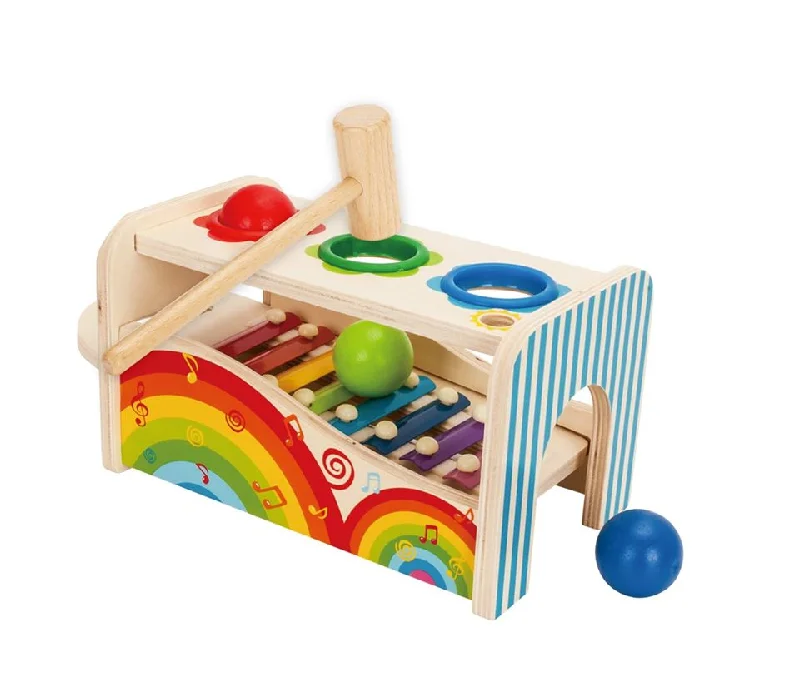 thoughtfully designed wooden toys              Knock The Ball Xylophone Table