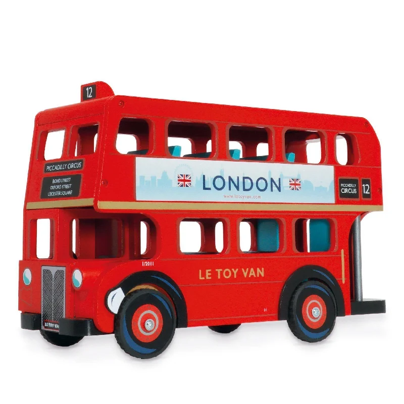 play-value packed wooden toys                   Le Toy Van Wooden London Red Bus in Gift Box