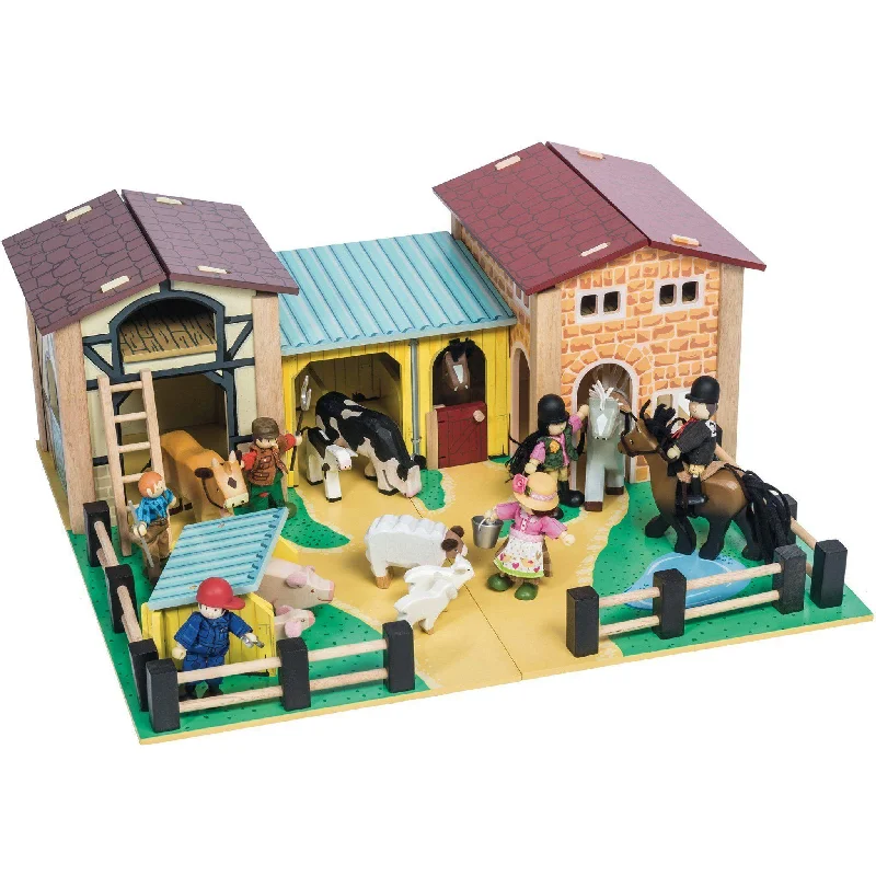 detailed wooden toys                 Le Toy Van -The Wooden Farmyard