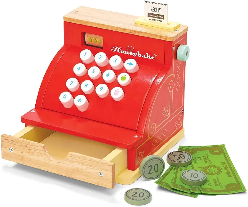 playful wooden toys                  Le Toy Van - Wooden Honeybake Cash Register