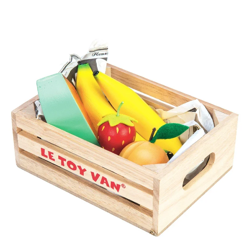 robust and child-safe wooden toys for all ages Le Toy Van Wooden Honeybee Market Fruits '5 a Day' Crate robust and child-safe wooden toys for all ages Le Toy Van Wooden Honeybee Market Fruits '5 a Day' Crate