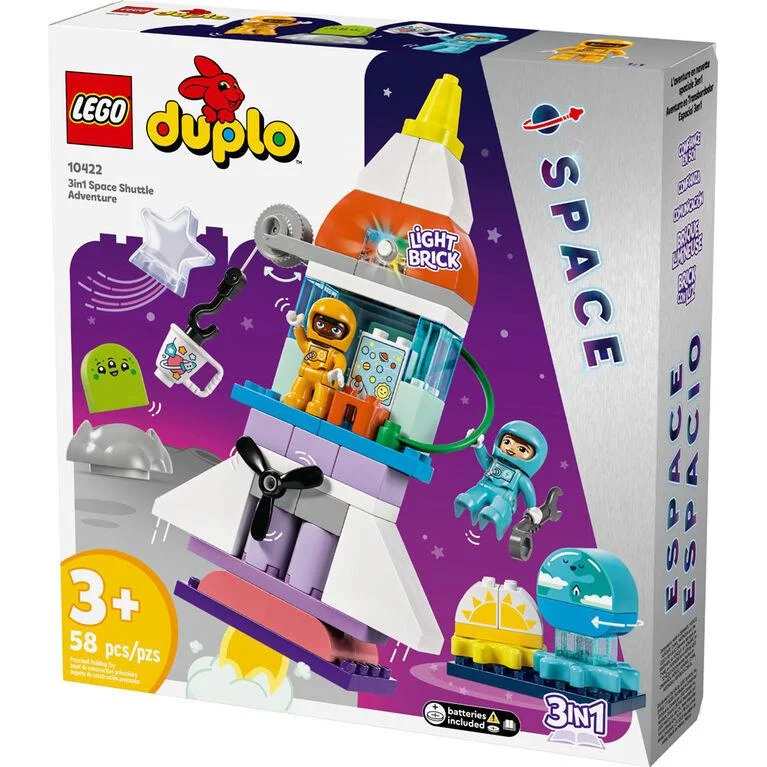Age-appropriate LEGO toysLEGO Duplo 3 in 1 Space Shuttle Adventure