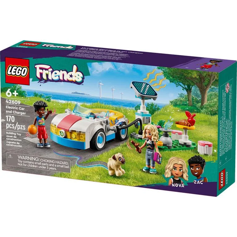 Intricately designed LEGOLEGO Friends Electric Car and Charger