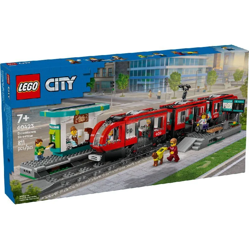 Intricate and intricate LEGO designsLEGO City Downtown Streetcar and Station