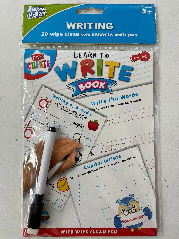 sustainable wooden toys                   Learn to write book