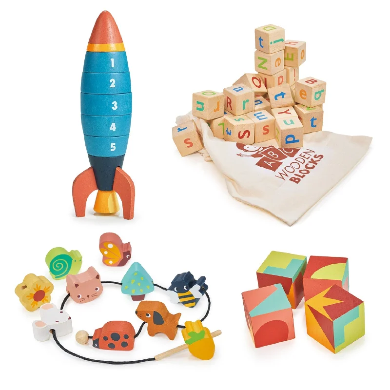 sturdy wooden toys                  Learning Bundle
