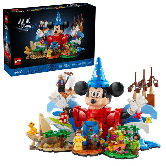 Seamlessly fitting LEGO connectionsLEGO 21352 Ideas Magic Of Disney