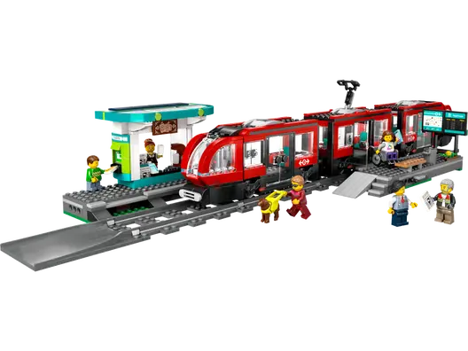 Non-toxic and safe LEGO toysLEGO 60423 City Downtown Streetcar And Station