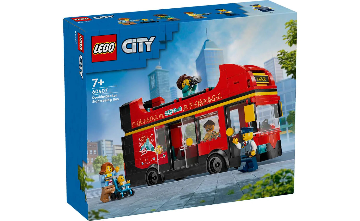 Non-toxic and safe LEGO toysLEGO® CITY 60407 Red Double-Decker Sightseeing Bus