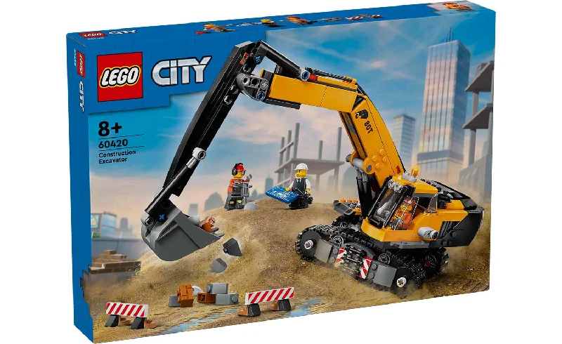 Age-appropriate LEGO toysLEGO® CITY 60420 Yellow Construction Excavator