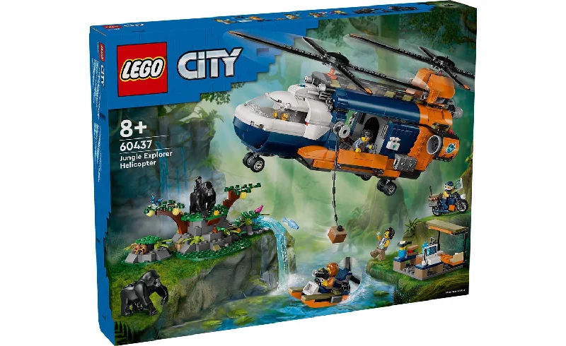 Environmentally friendly LEGO materialsLEGO® CITY 60437 Jungle Explorer Helicopter at Base Camp Environmentally friendly LEGO materialsLEGO® CITY 60437 Jungle Explorer Helicopter at Base Camp